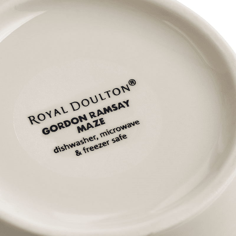 Gordon Ramsay Maze Denim Line Set of 4 Mugs, White
