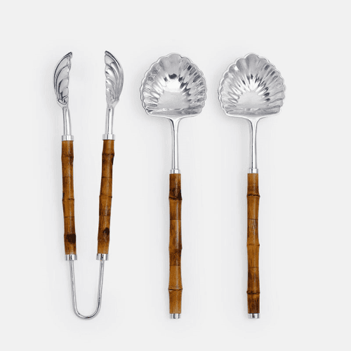 Image showing the Masen Serving Set, Bamboo product.