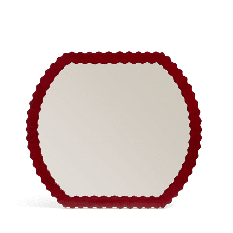 Talasa Mirrror, H90cm x W80cm x D9cm, Chinese Red