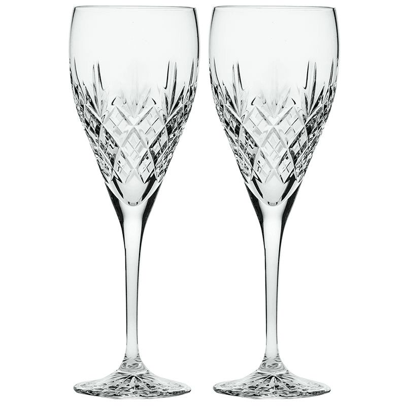 Edinburgh Set of 2 Wine Glasses, 320ml, Clear