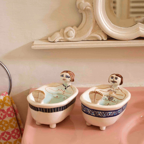 Image showing the Michelangelo Bath Soap Dish, W7 x H16cm, Multi product.