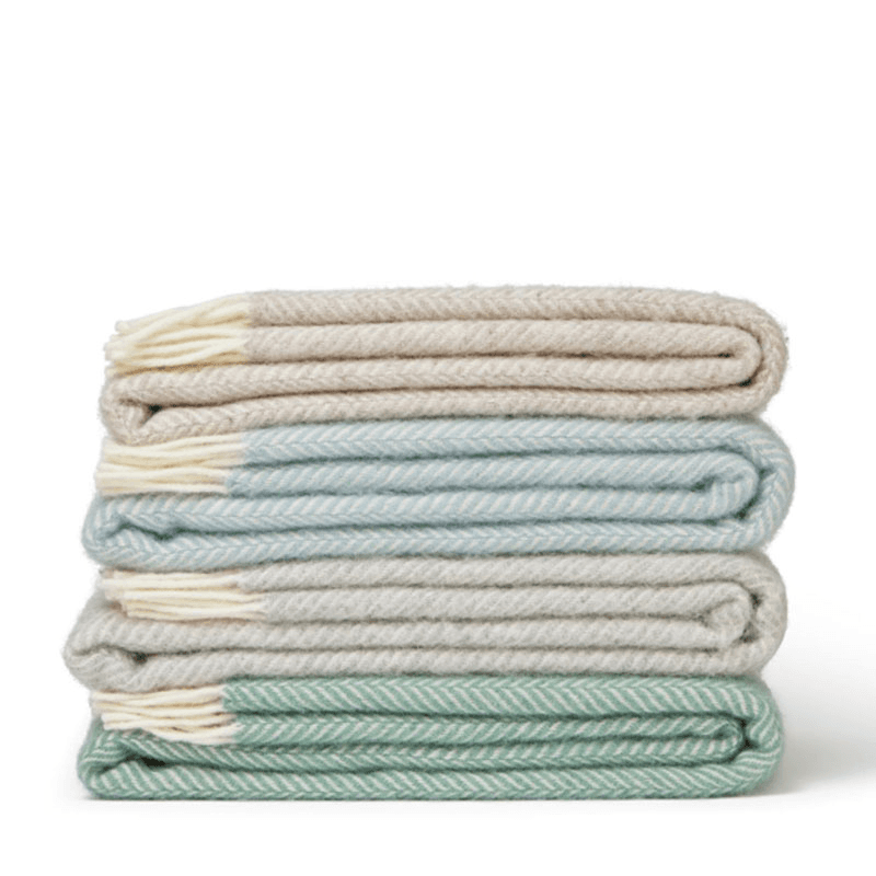 Fishbone Throw, 150 x 183cm, Hazel