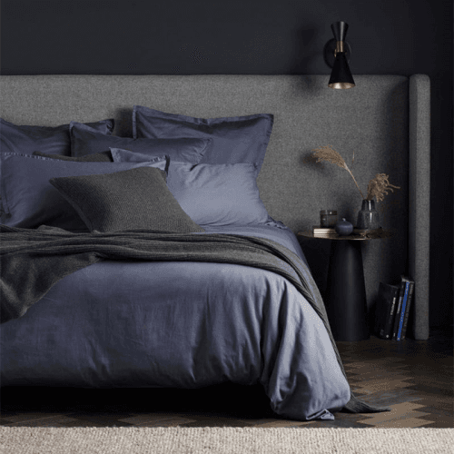 Image showing the Super Soft Cotton Fitted Sheet, Super King, French Blue product.