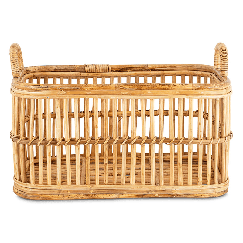 Rammi Rattan Laundry Basket, H53cm, Natural