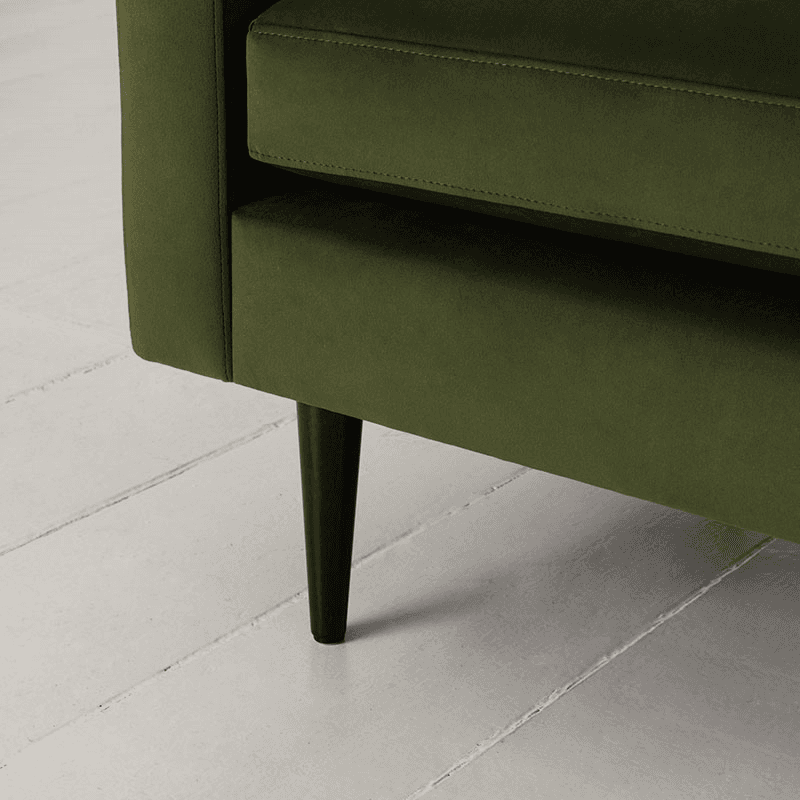 Model 01 Velvet Armchair, Vine