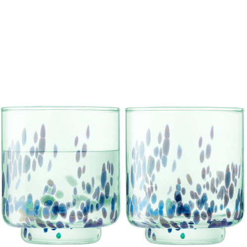 Image showing the Sea Glass Set of 2 Tumblers, Ocean Blue product.