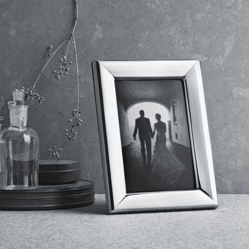 Image showing the Modern Photograph frame, 13 x 18cm, Stainless Steel product.