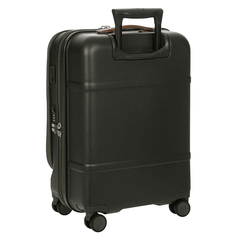 Bellagio Carry-On Suitcase with Front Pocket, H55 x L38 x W23/27cm, Olive