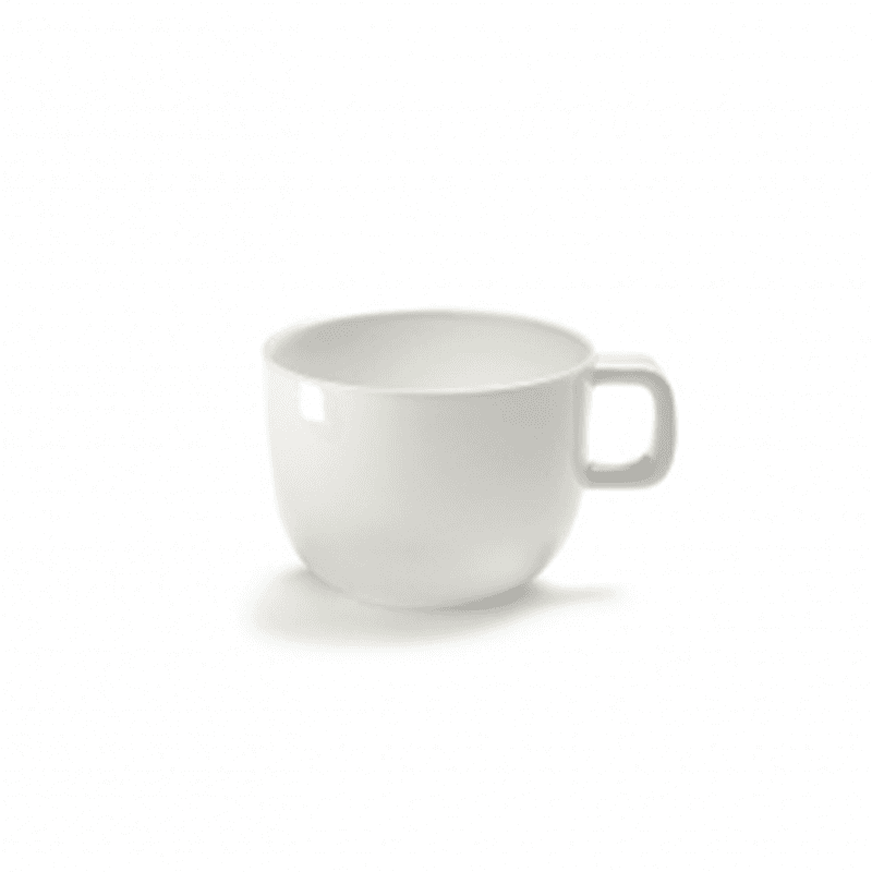 Base Set of 4 glazed espresso cups, H5 x D6cm, White