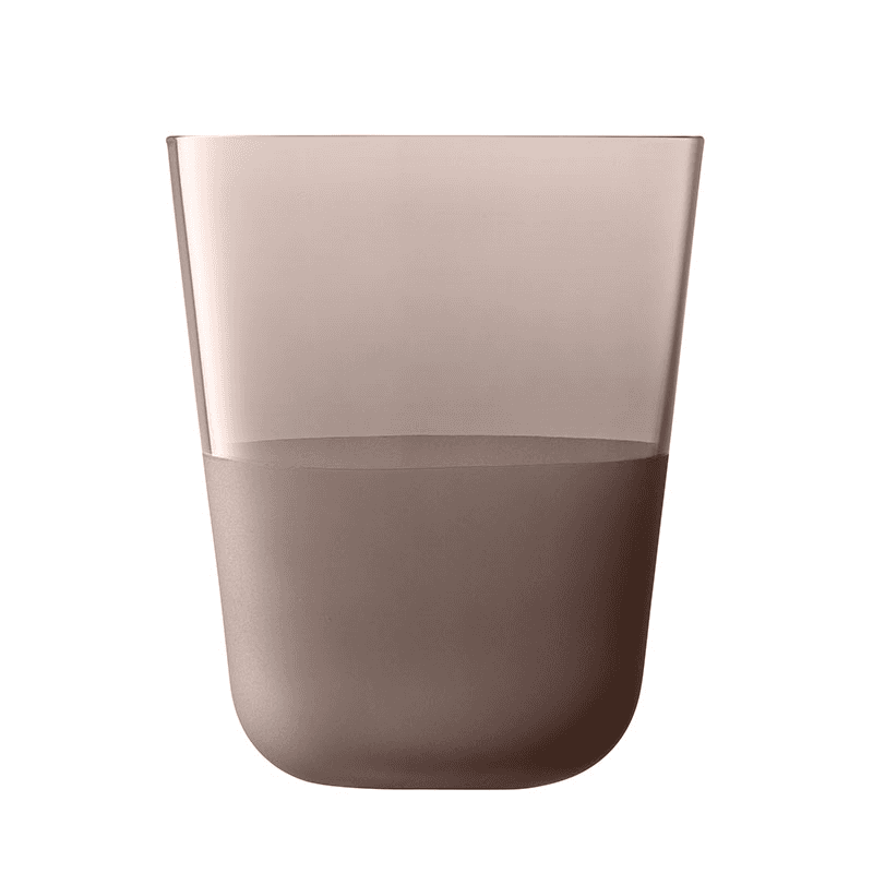 Arc Contrast Set of 2 Tumblers, 380ml, Earth
