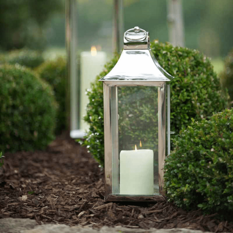 Tonto Lantern, H50cm, Clear/Silver