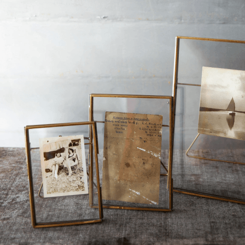 Image showing the Danta Photo Frame, 4 x 6", Antique Brass product.