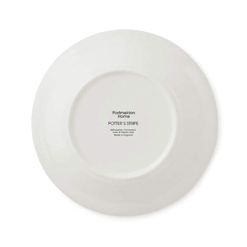 Potter's Stripe Set of 4 Soup Plates, Blue