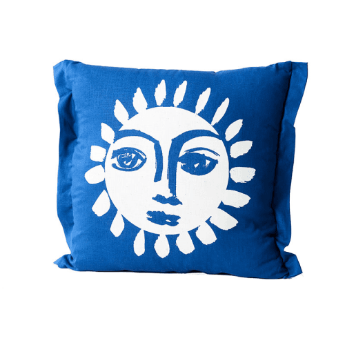 Image showing the Sunne Cushion, 55 x 55cm, Azure product.