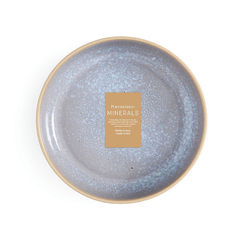 Minerals Set of 4 Low Bowls, Aqua