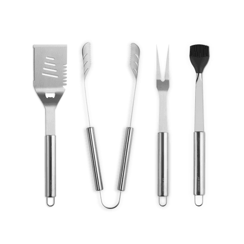 Image showing the BBQ Set of 4 Tools with Carry Case, Black Onyx product.
