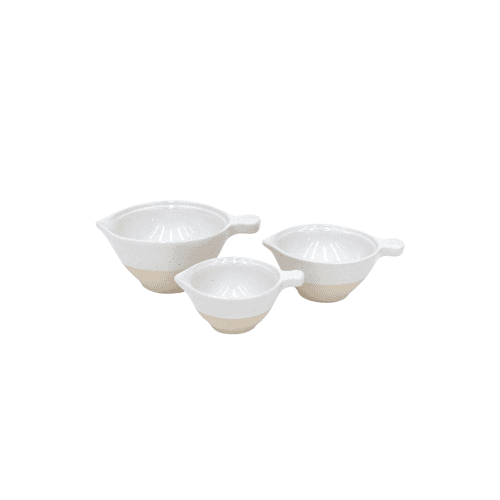 Image showing the Fattoria Set of 3 Measuring Cups, White product.