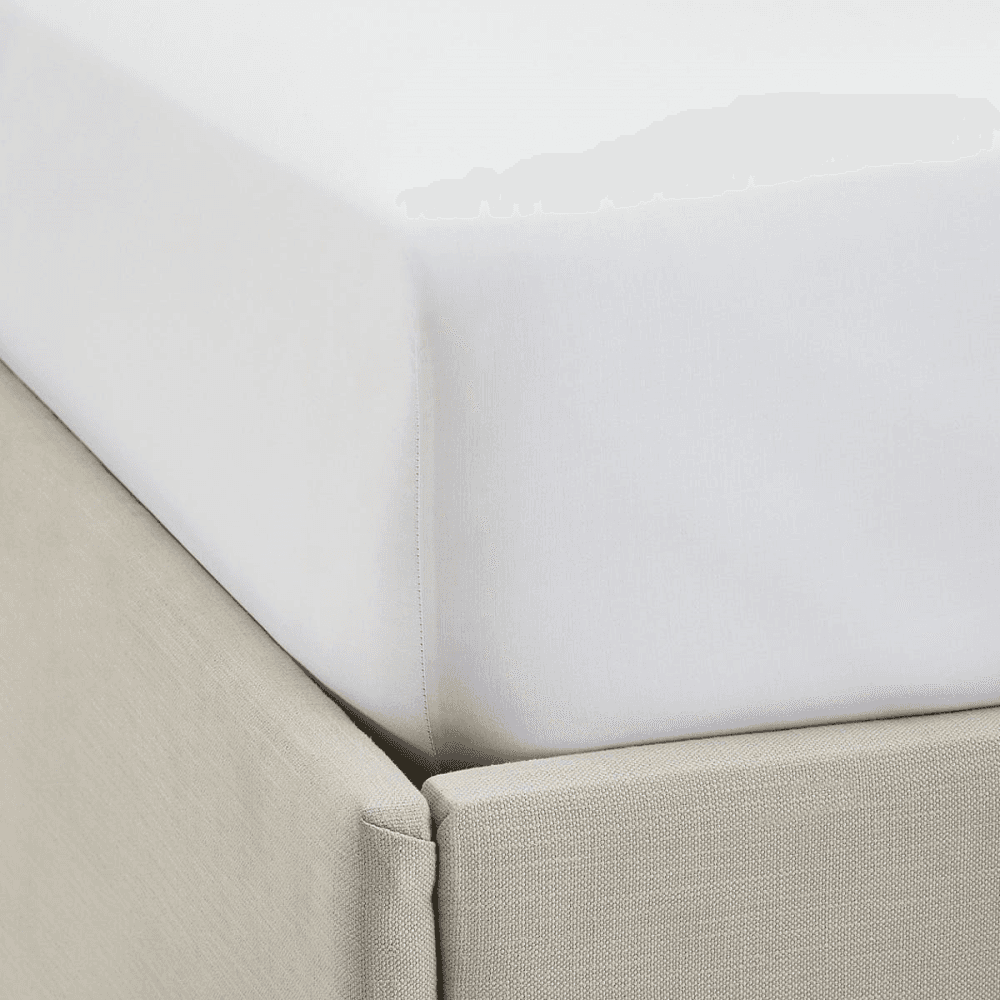 Symons Double Row Cord Fitted Sheet, White