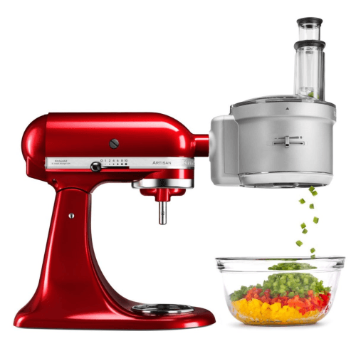 Image showing the Food processor attachment for mixer, Silver product.