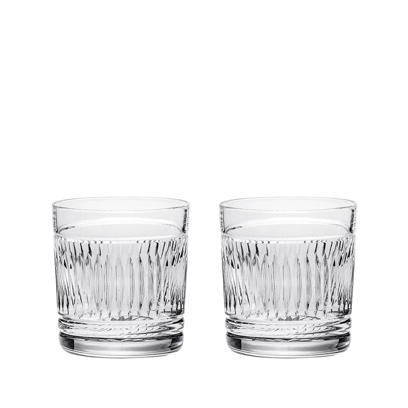Art Deco Square Spirit Set, 260ml, Clear