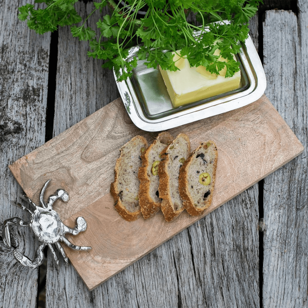 Seashore Serving Board with Crab Design