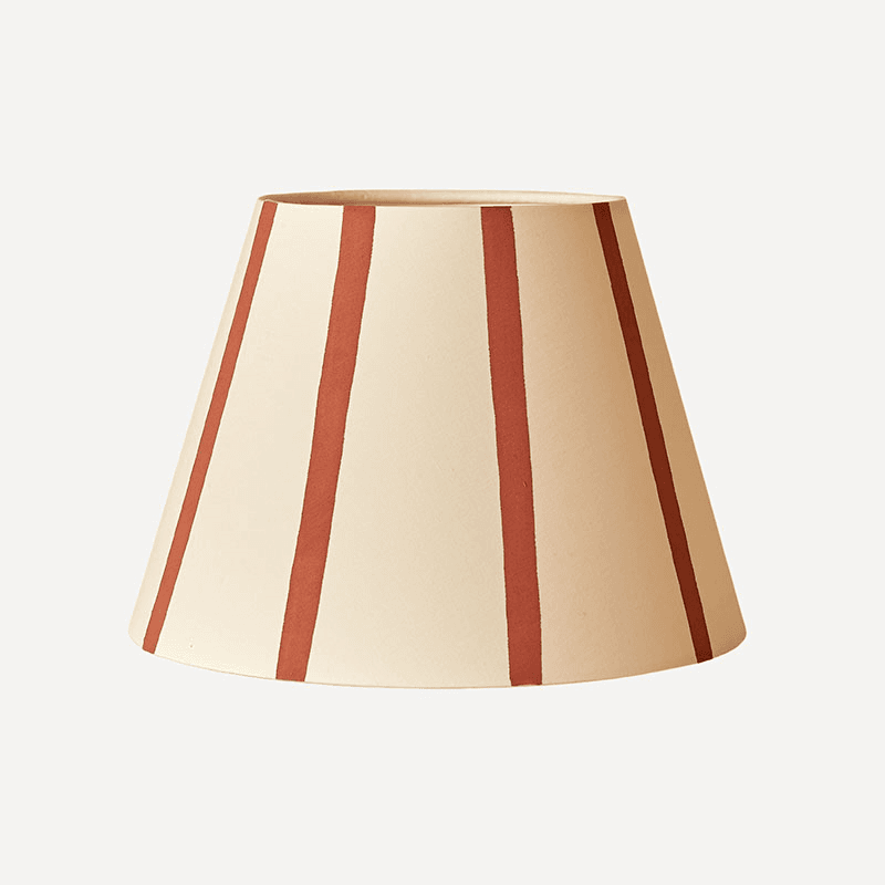 Hum London Stripe Lampshade, 35cm, Red