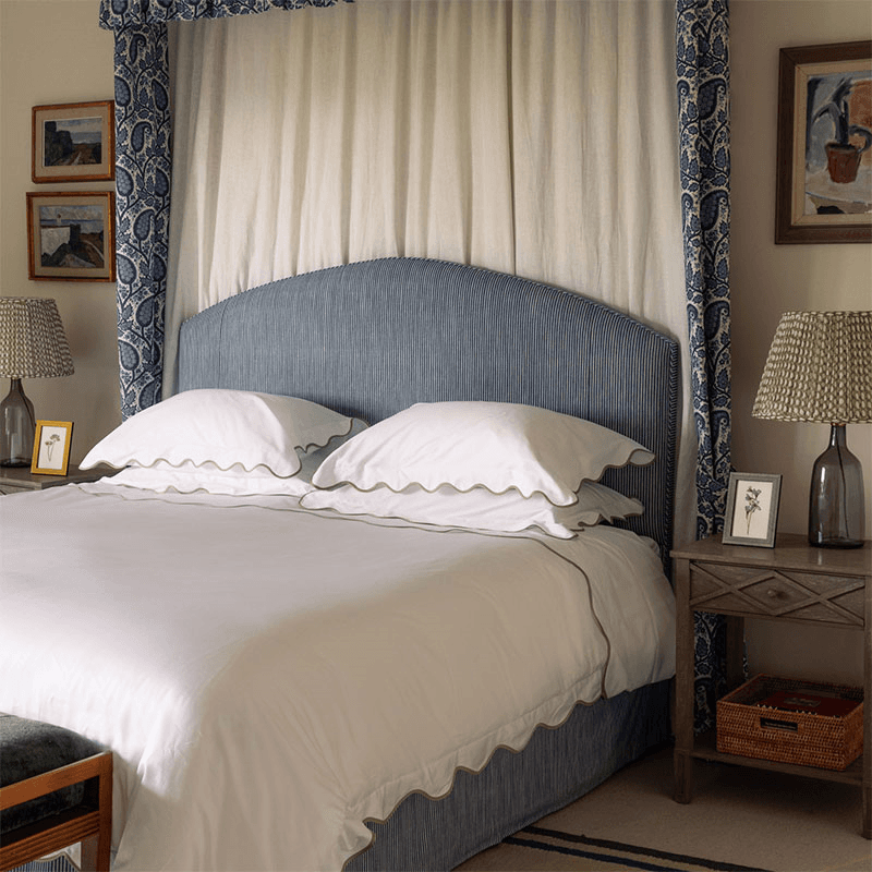 Alexandra Wavy Scalloped Pair of Pillowcases