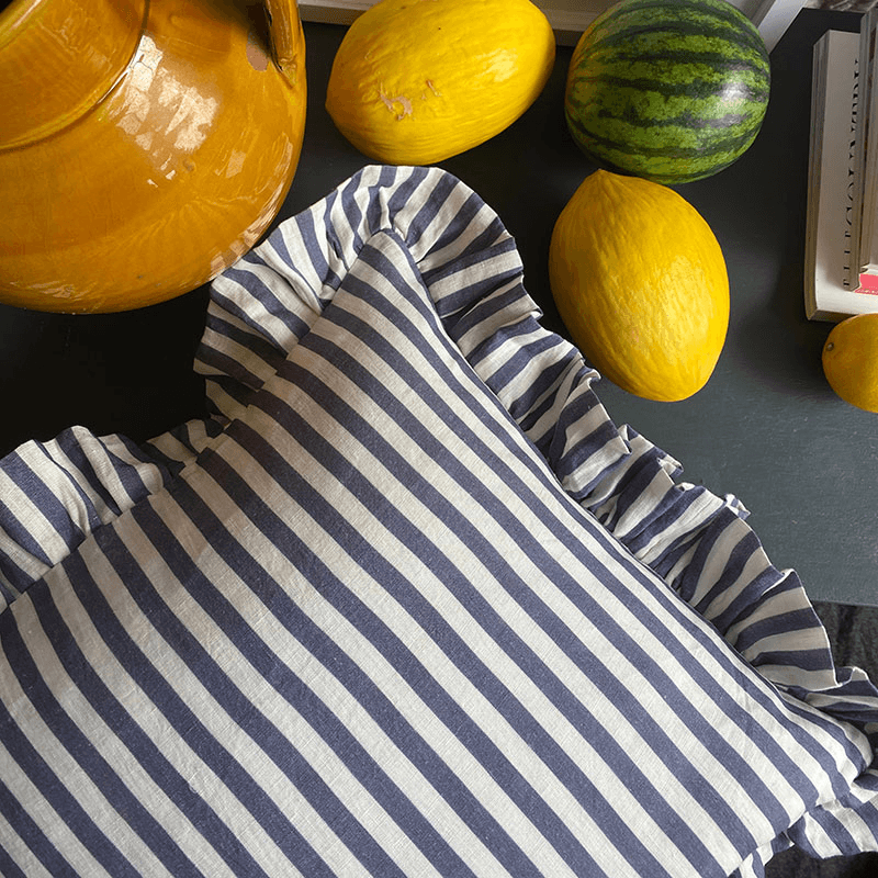 Candy Stripe Cushion Cover, 45 x 45cm, Blue