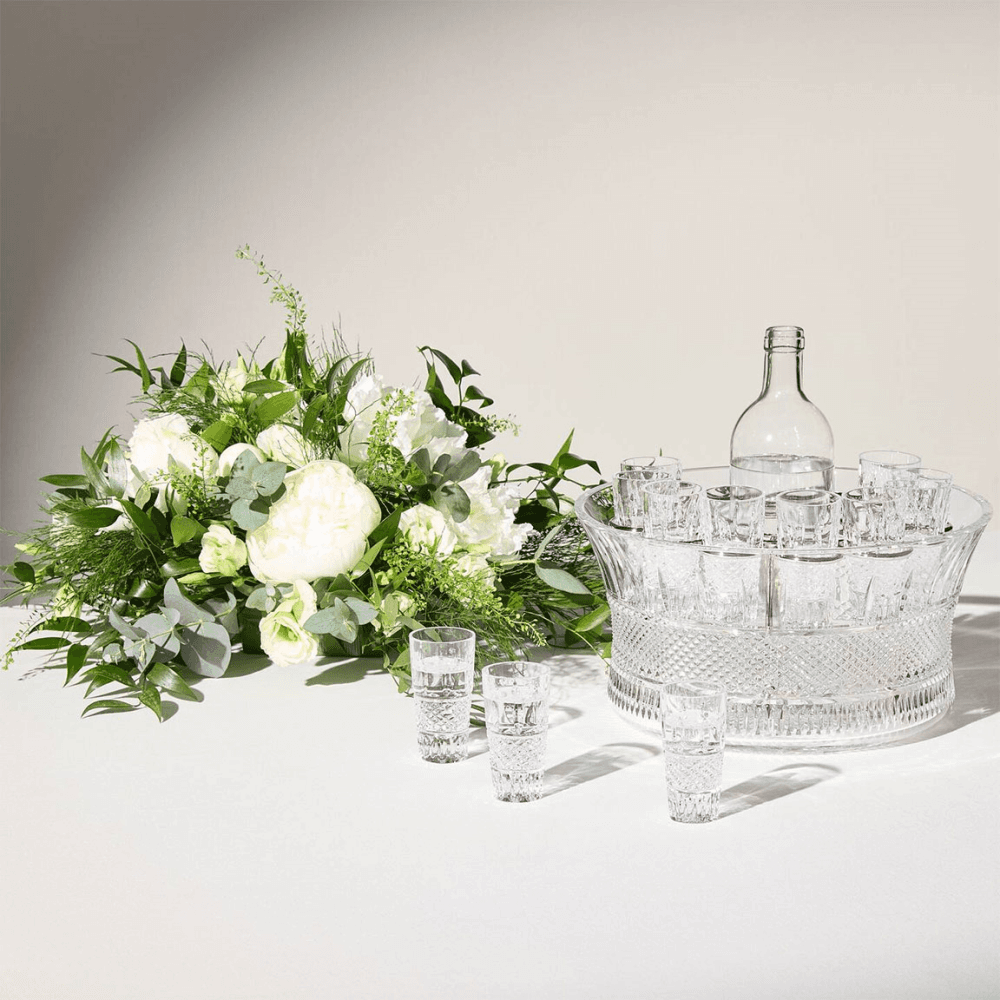 Mastercraft Irish Lace 13 Piece Vodka Centrepiece, Clear