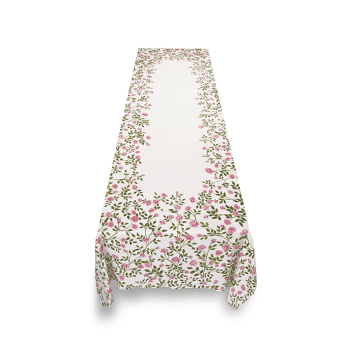 Image showing the Le Jardin Des Roses Tablecloth, L165 x W380cm, Pink product.