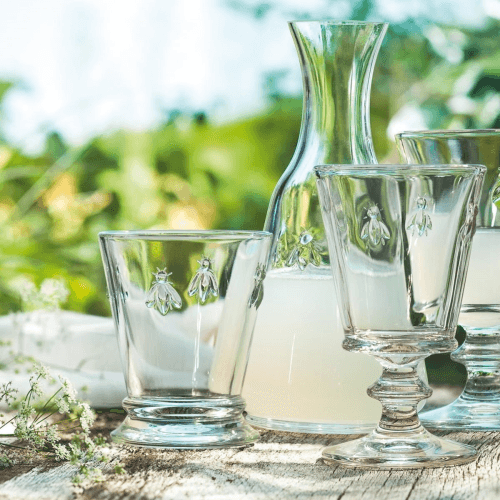 Image showing the Bee Set of 6 stemmed glasses, 240ml, Clear product.