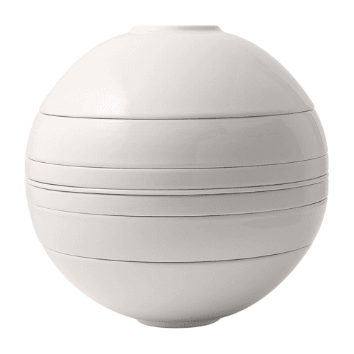 Image showing the Iconic La Boule Stacking 7 Piece Plate & Bowl Set product.