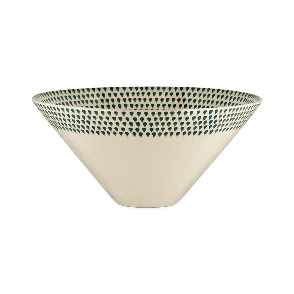 Juniper Drop Serving Bowl, Green