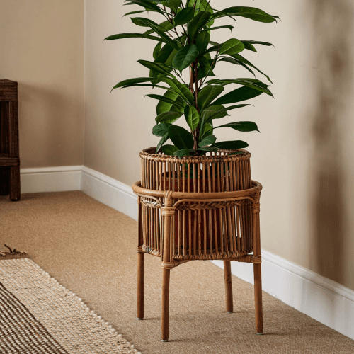 Image showing the Tedim Planter Stand, Natural product.