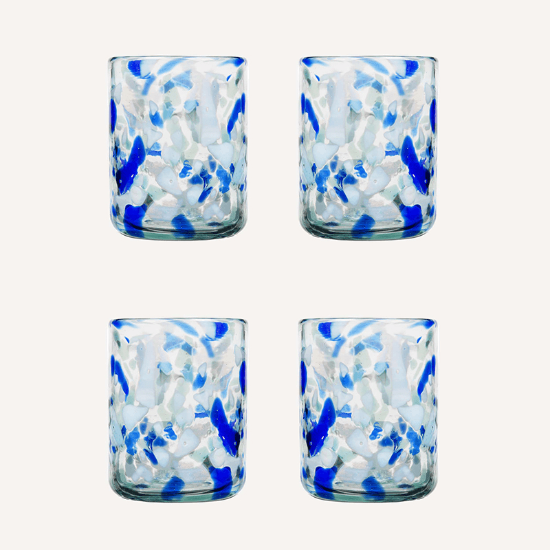 Hielo Set of 4 Tumblers, Blue