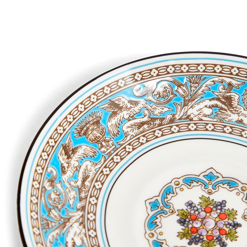 Florentine Teacup and Saucer, 174ml, Turquoise