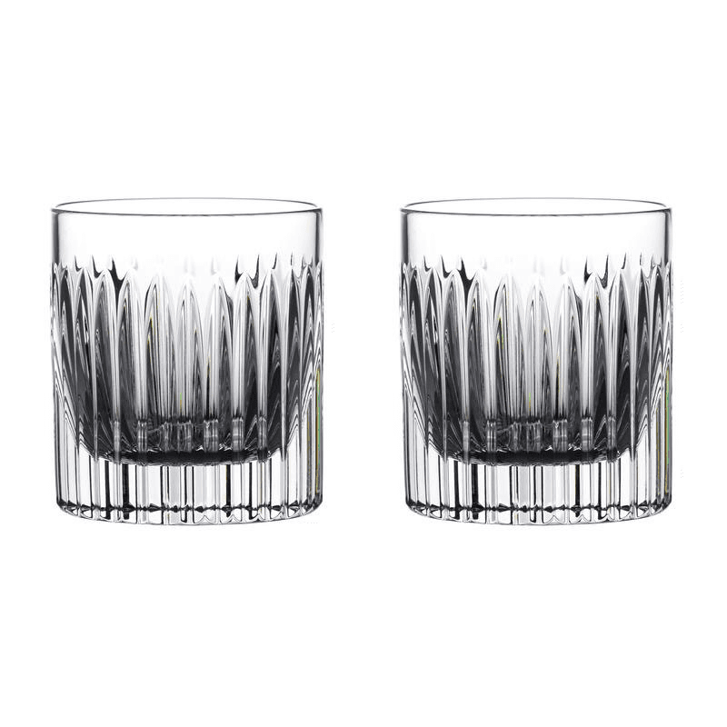 Connoisseur Aras Set of 2 Straight Tumblers, Clear
