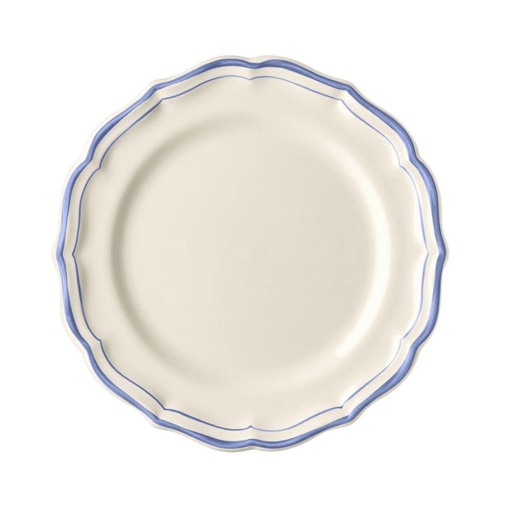 Filet Set of 4 Dessert Plates, Bleu