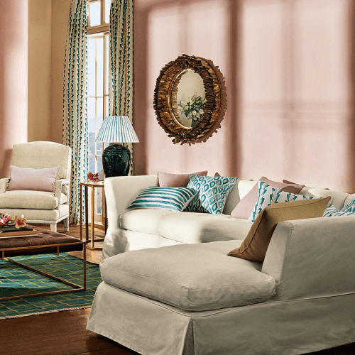 Image showing the Lamorna Corner sofa, W307 x D223 x H95cm, Natural product.