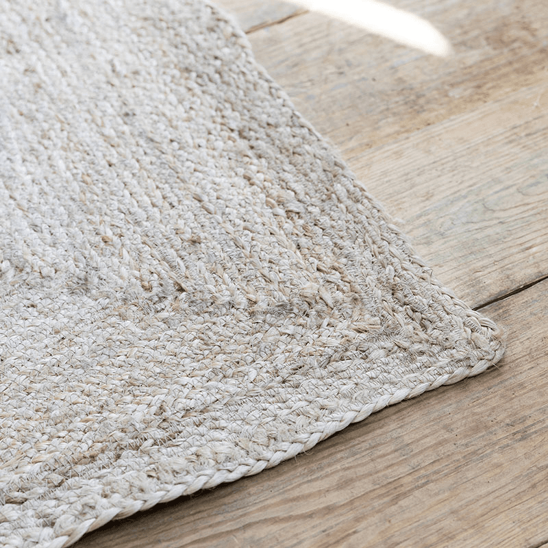 Classic Rectangular Rug, Jute