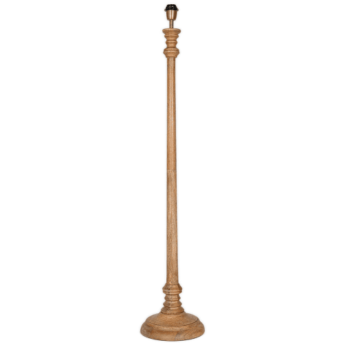 Image showing the Usha Wooden Floor Lamp, Natural product.