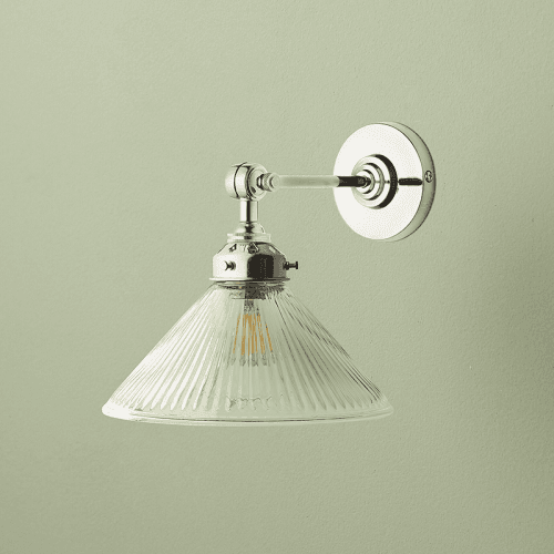 Image showing the Henry Wall Light, H8cm x W18cm, Clear Glass product.