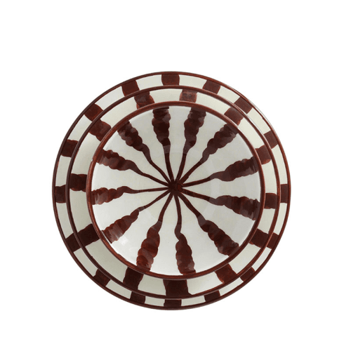Image showing the Wave 3 Piece Dinner Set, Espresso product.