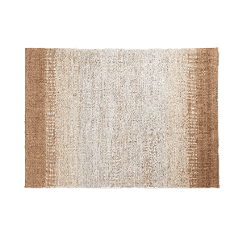Bantham Jute Rug, White Ombre