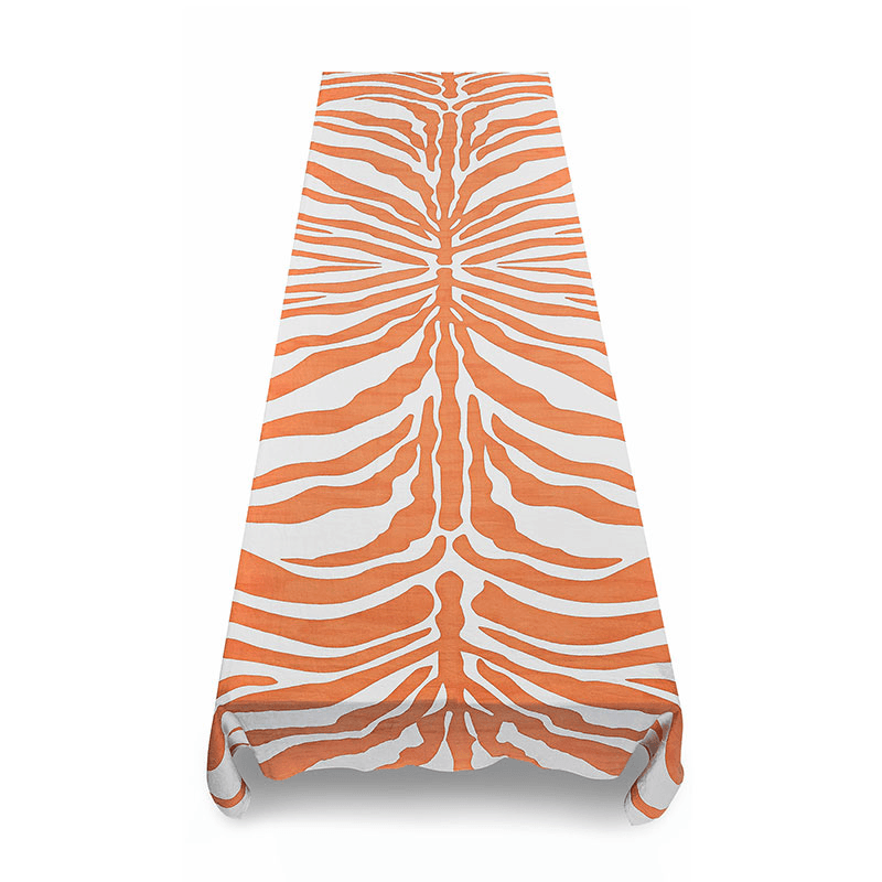 Zebra Linen Tablecloth