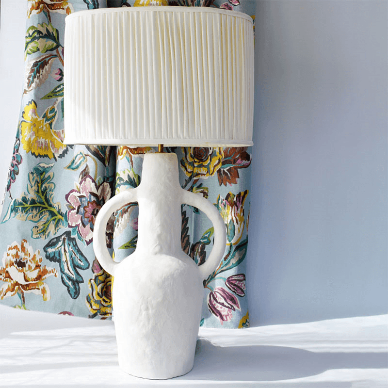 Rumba Sculptural Table Lamp, H54cm, White
