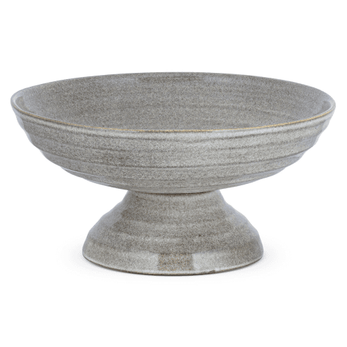 Image showing the Valinha Footed Bowl, Grey product.