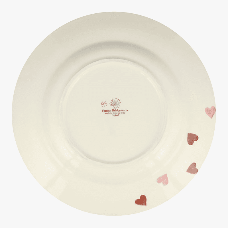 Pink Hearts Plate