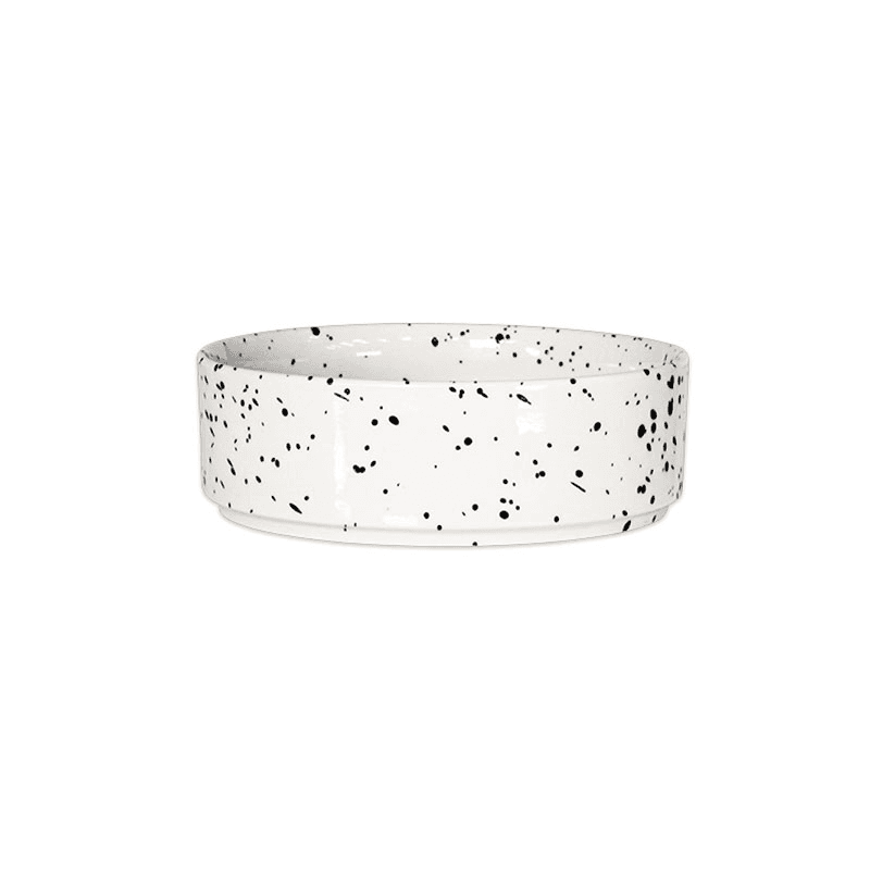 Ama Ceramic Pet Bowl, D12cm, Splatter