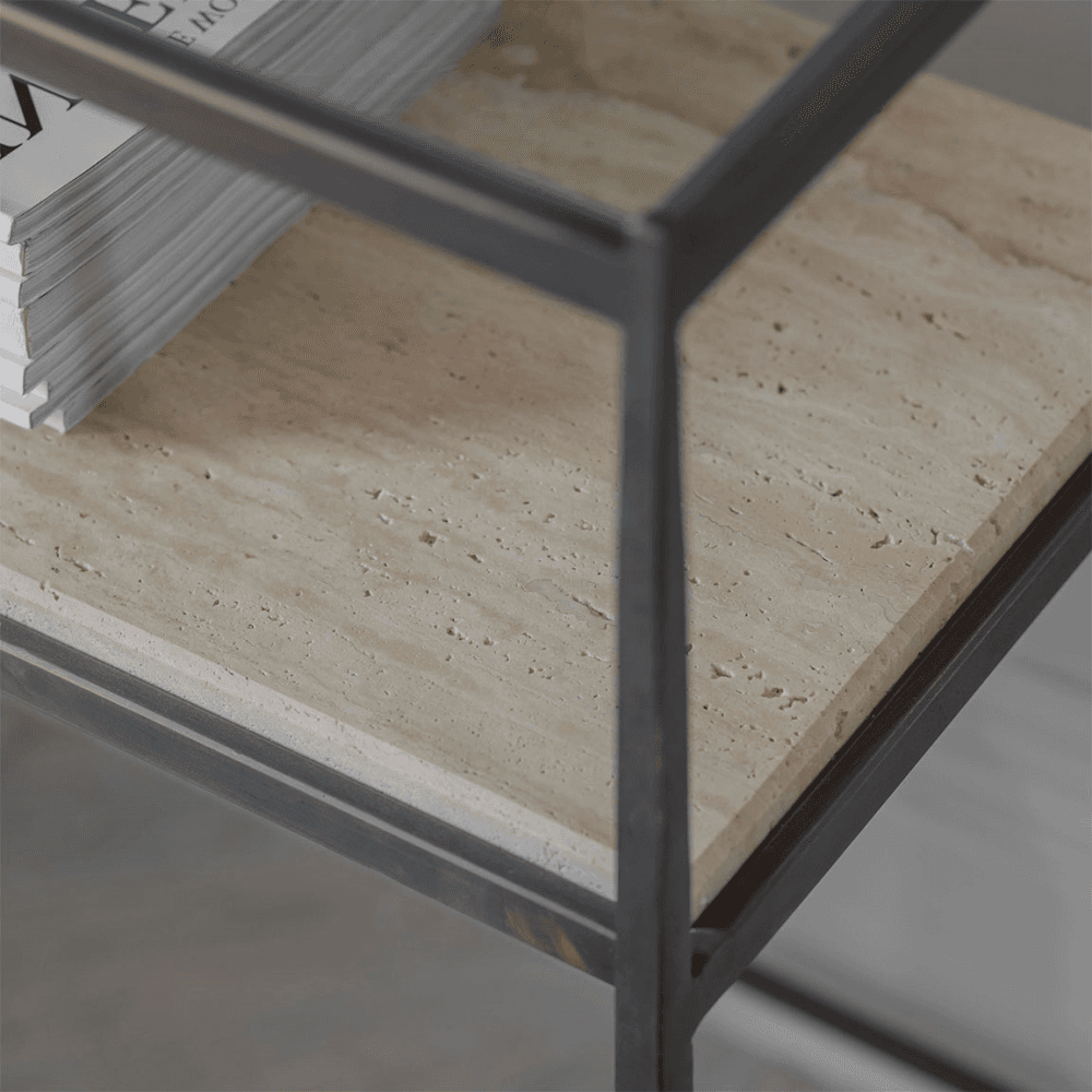 Wellington Console Table, Grey and Stone
